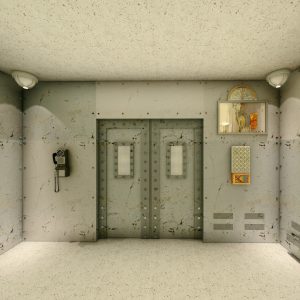 تصميم-ديكور-كابينة-مصعد-واقعية-لغرف-الهروب-تكوين